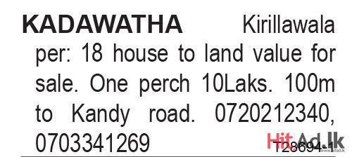  18 house to land value for sale.