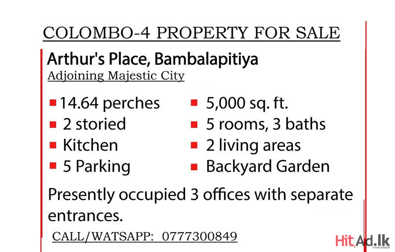 Colombo-4 Property for Sale