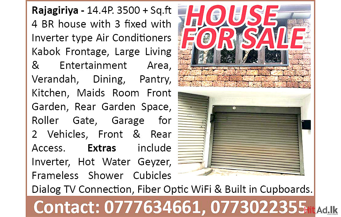 Rajagiriya House for Sale