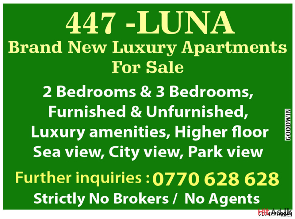 447-Luna Brand New Luxury Apartments for Sale