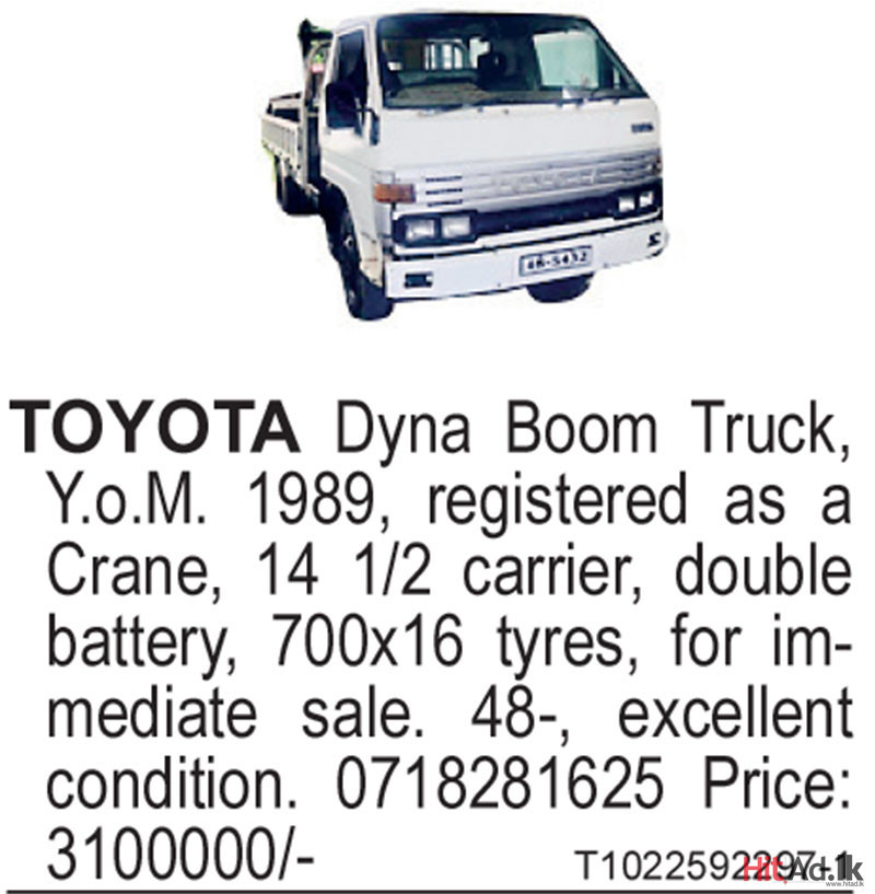 Toyota Dyna Boom Truck