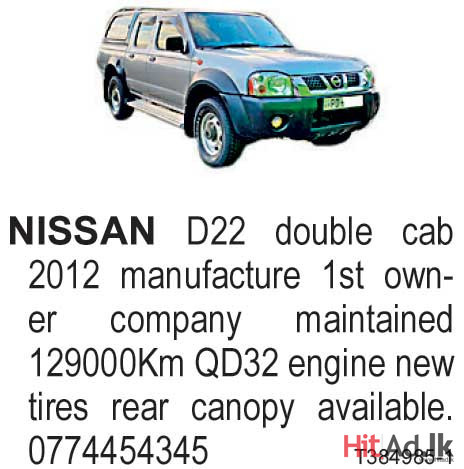 Nissan D22 double cab