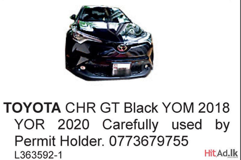 Toyota CHR GT Black 