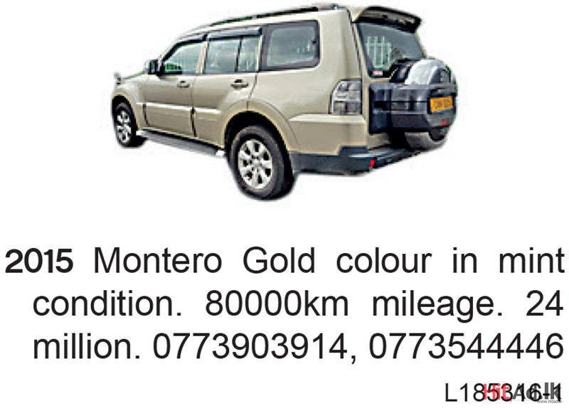 Montero Gold color 2015 SUV