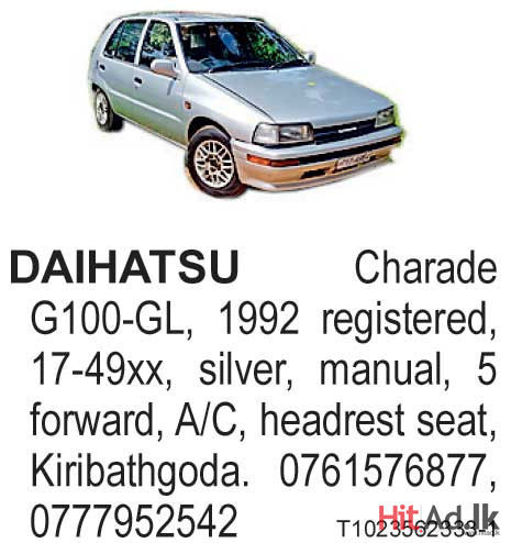 Daihatsu Charade G100