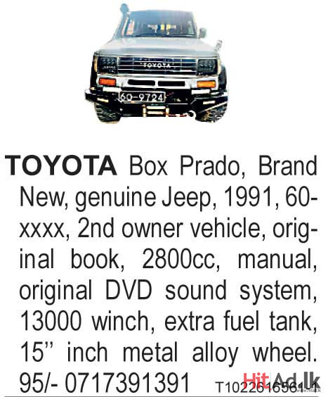 Toyota Box Prado