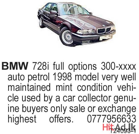 BMW 728i Car