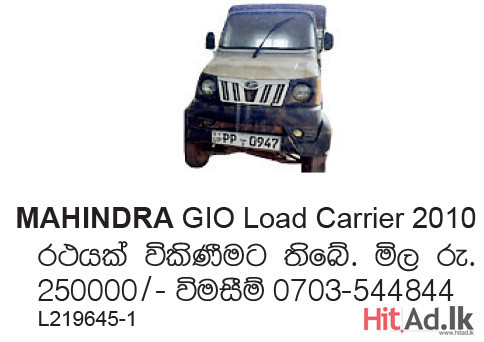Mahindra GIO Load Carrier