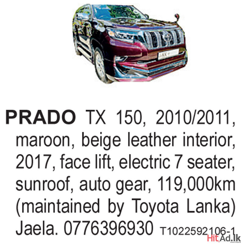 Prado TX 150 2010 