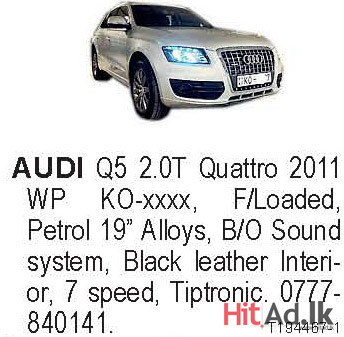 AUDI Q5 2011 Car