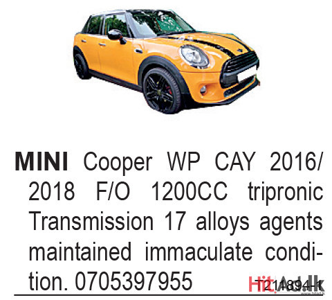 Mini Cooper 2016 Car