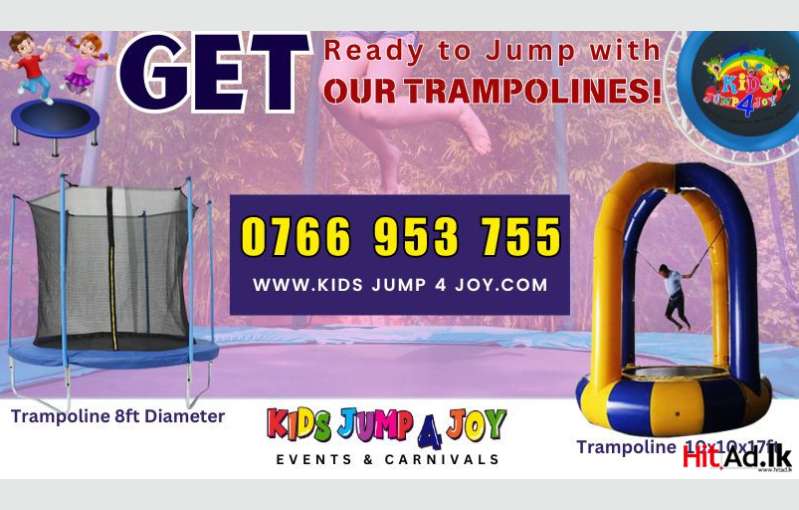 Get Ready To Jump With Our Trampolines!