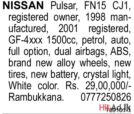 Nissan Pulsar 1998