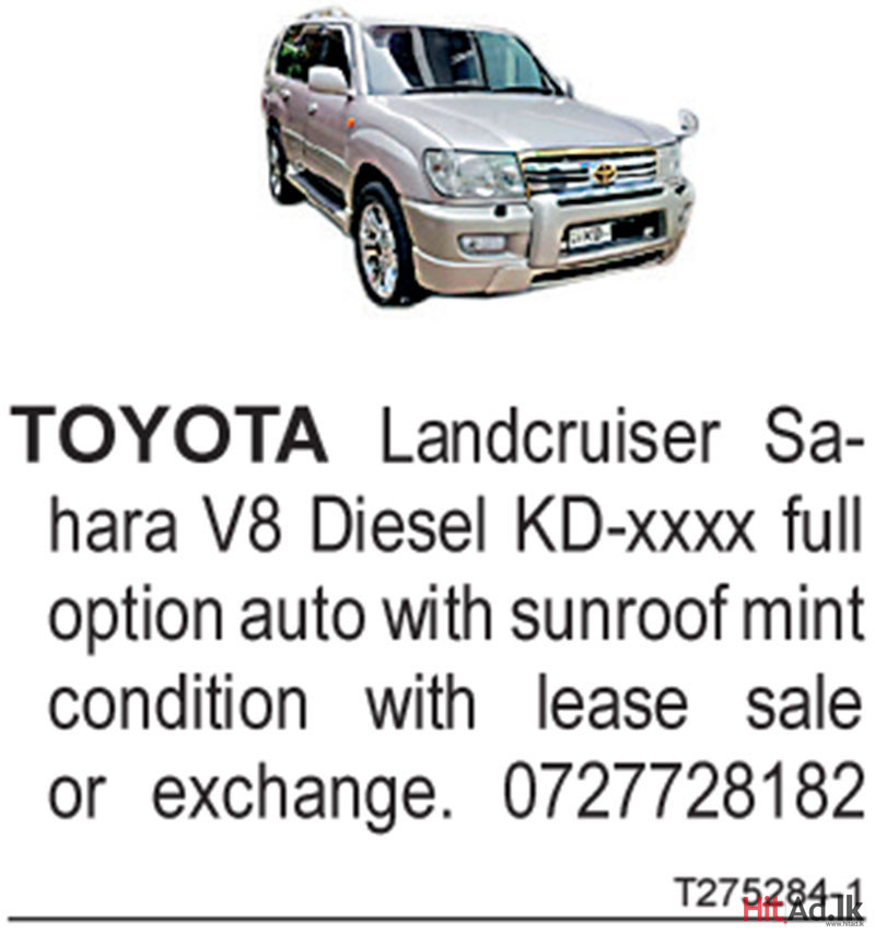 Toyota Land cruiser Sahara V8