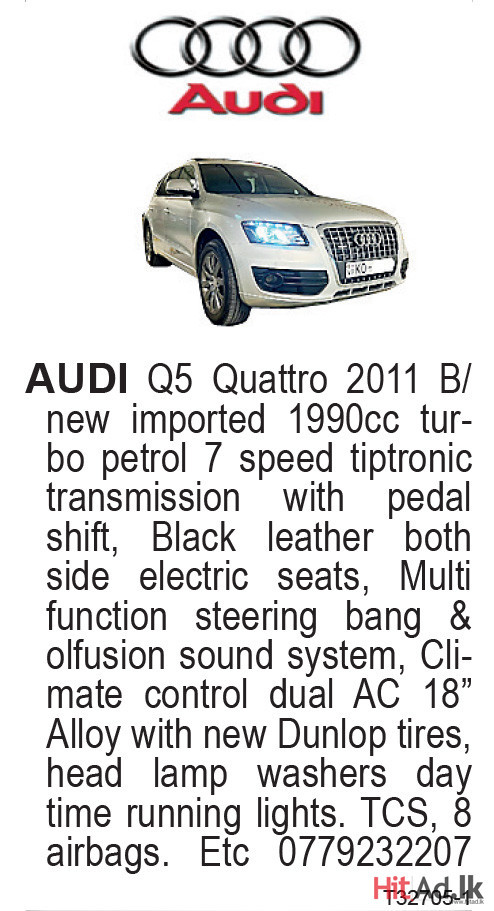 Audi Q5 Quattro 2011 B/ new