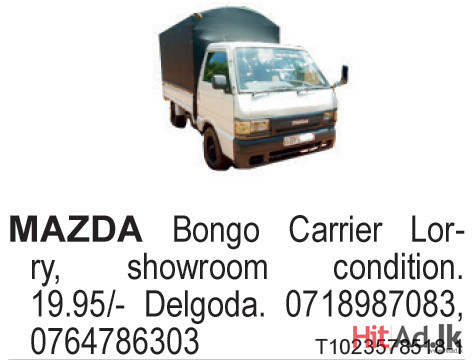 Mazda Bongo Carrier Lorry