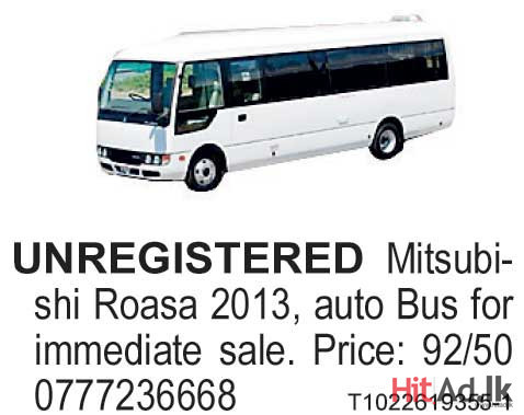 Unregistered Mitsubishi Rosa Bus