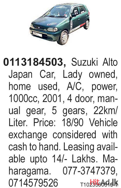 Suzuki Alto 2001 