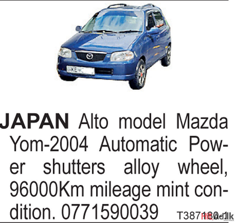 Japan Alto Model Mazda 