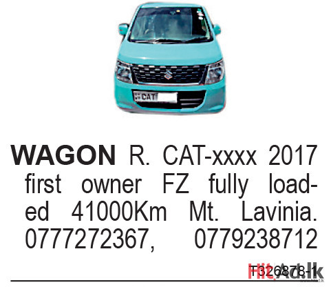 Wagon R 2017 Car