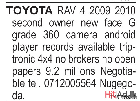 Toyota Rav 4 2009 