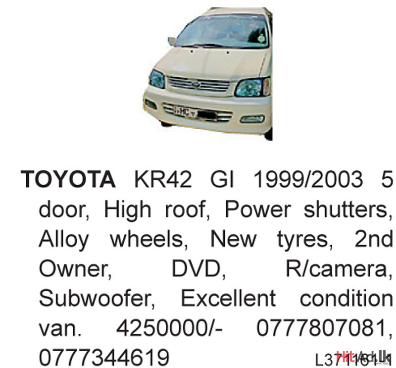Toyota KR42 GI 1999/2003 