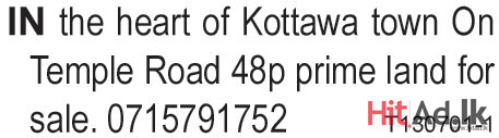 48p prime land for sale in Kottawa