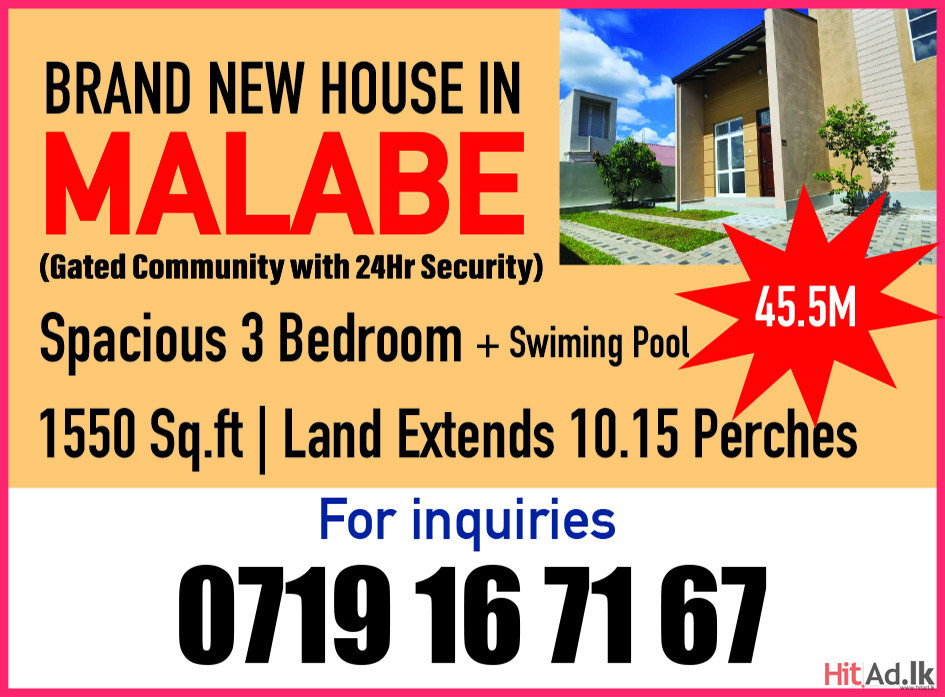 Brand New House in Malabe 