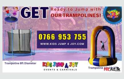 Get Ready To Jump With Our Trampolines!