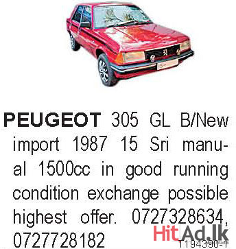 Peugeot 305 Car