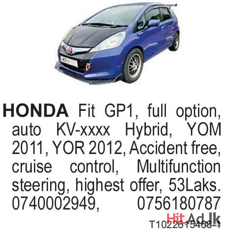 Honda Fit Gp1 Car