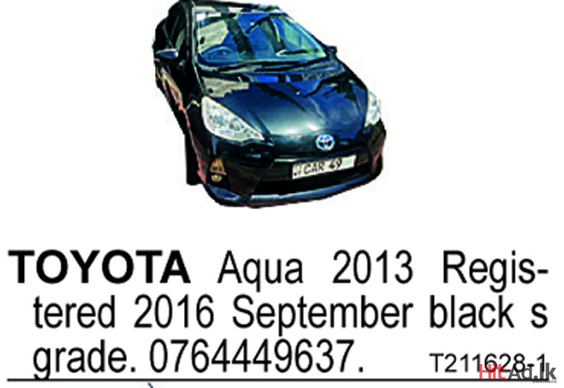 Toyota Aqua 2013 Car