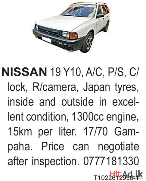 Nissan 19 Y10 Car
