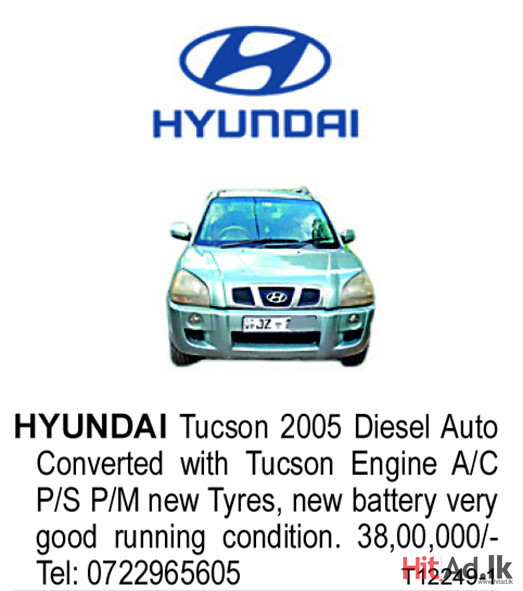 Hyundai Tucson Motor Cars/suv HitAd.lk
