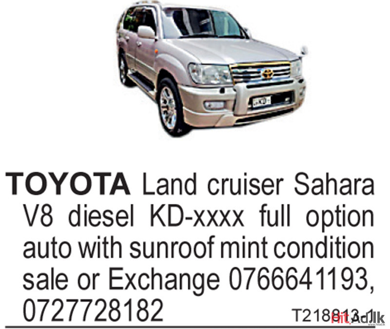 Toyota Land cruiser Sahara V8