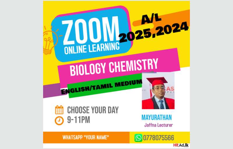 A/l 2024, 2025 Biology Chemistry Em/tm Group/individual Classes