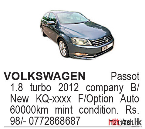 Volkswagen Passot 2012 
