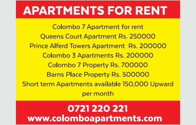 Apartment for Rent in Colombo