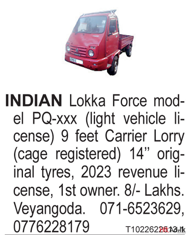 Indian Lokka Force model