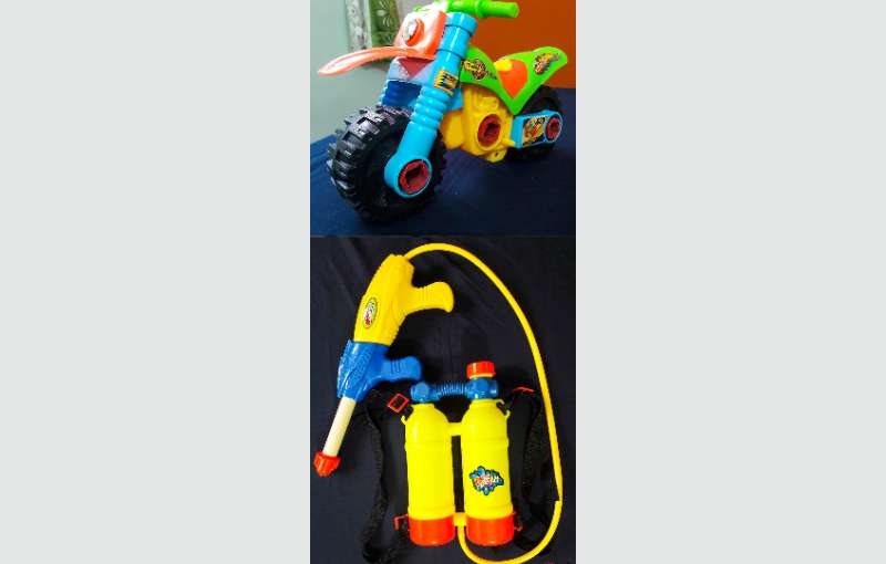 High Quality Puzzle Bike & Double Nozzle Water Gun For Sale