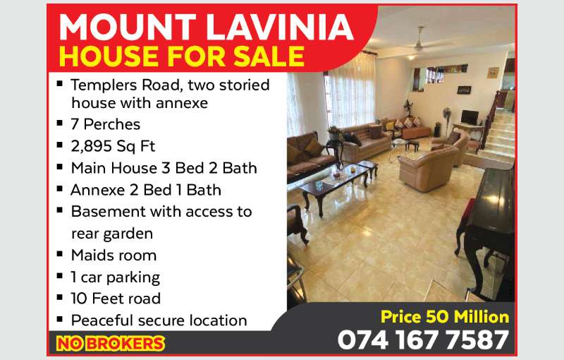 House for Sale in Mount Lavinia