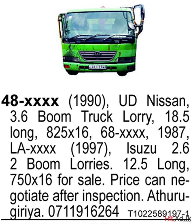 UD Nissan 1997 Lorry