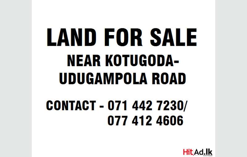 Land Near Kotugoda-udugampola Road For Sale