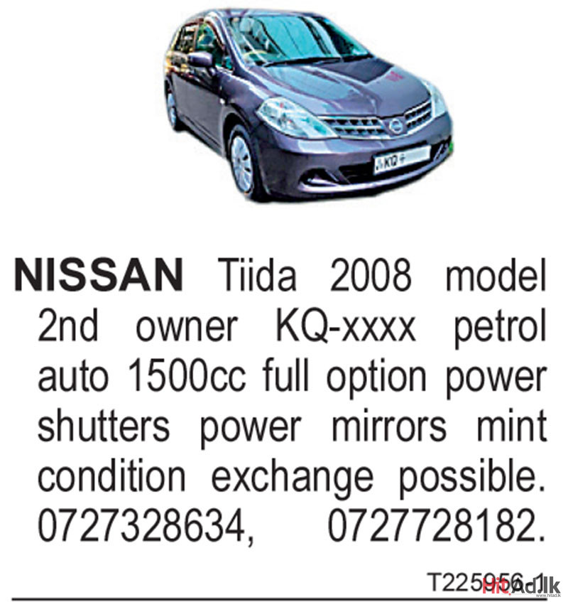 Nissan Tiida 2008 Car