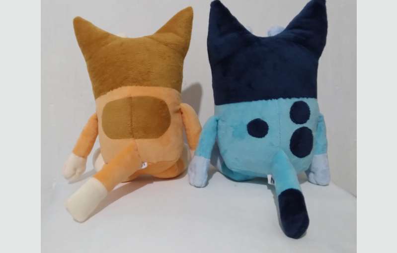 Handmade Character Soft Toys Bluey And Bingo