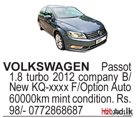 Volkswagen Passot 2012 Car