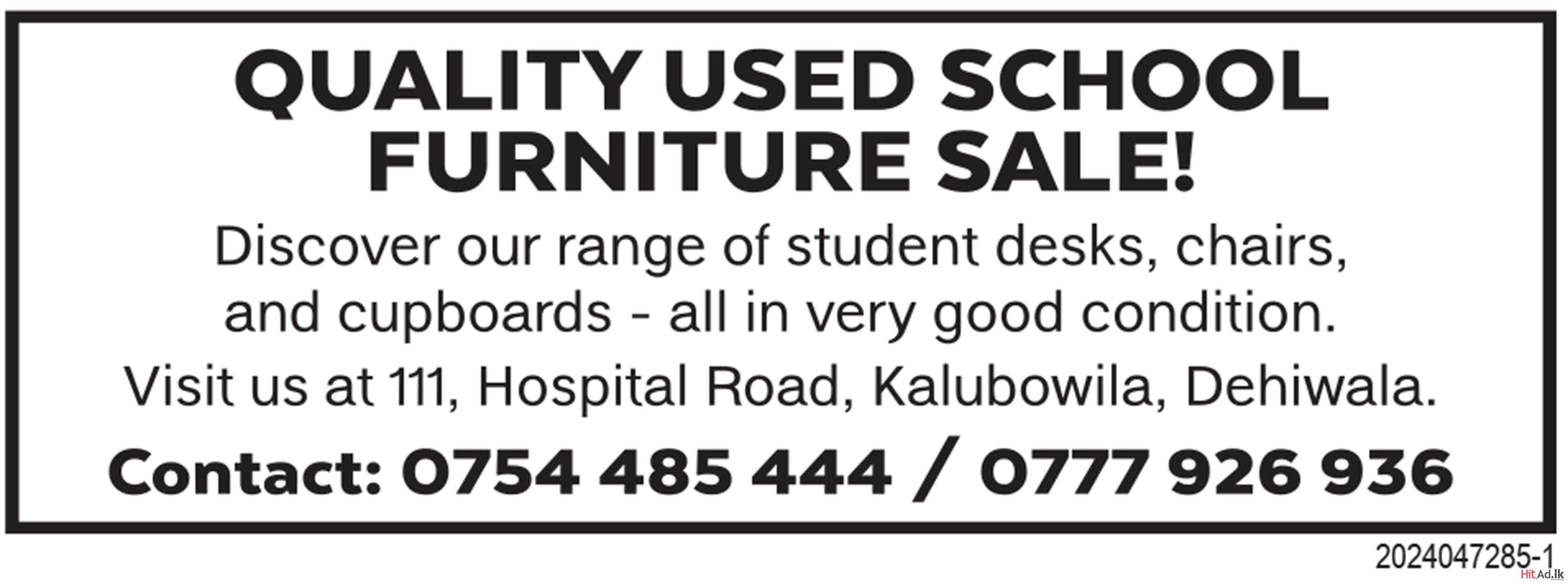 Quality Used School Furniture Sale!