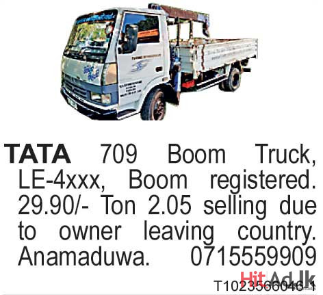 TATA 709 Boom Truck