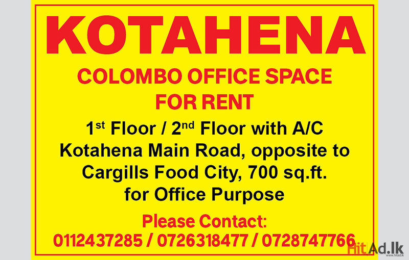 Kotahena Office Space for Rent