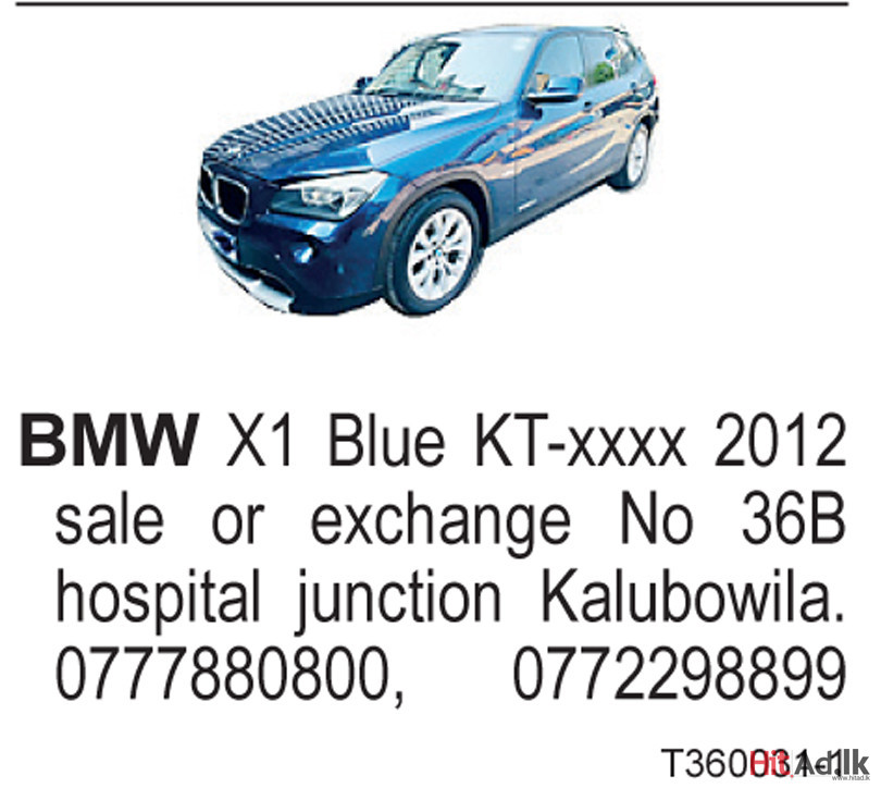 BMW X1 2012 Car